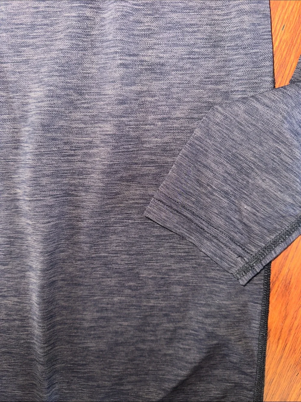 Men's Long Sleeve Performance Tee in Heathered Black with Hawaiian Islands UV